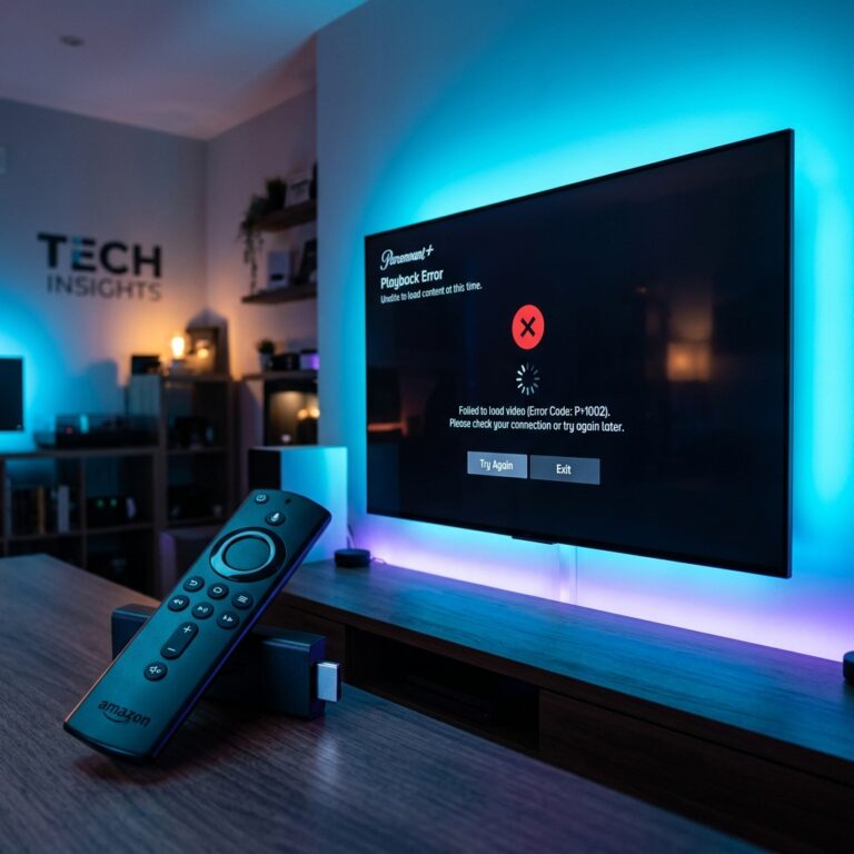 Featured image showing Paramount Plus error on Firestick display