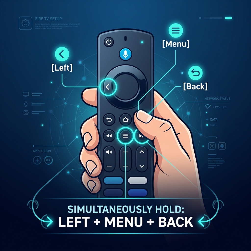 Buttons to hold for Firestick remote factory reset