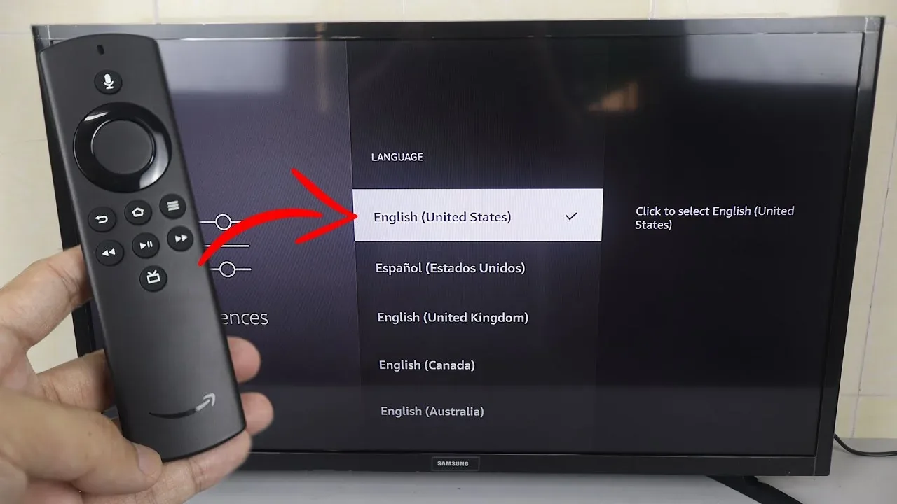 why is my firestick displaying in spanish