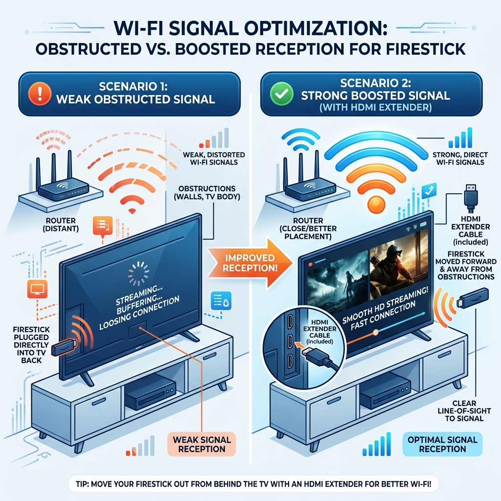 Wi-Fi Signal Extender for Firestick Optimization